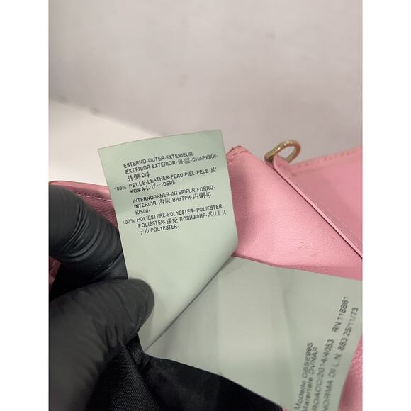 Gianni Versace Smooth Calfskin Pink Palazzo Chain Evening Bag - Picture 6 of 11